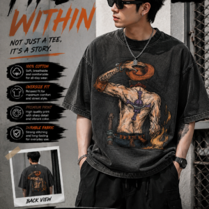 Kaos Oversize Washed Luffy 2