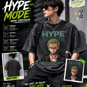 Kaos Oversize Washed Zoro