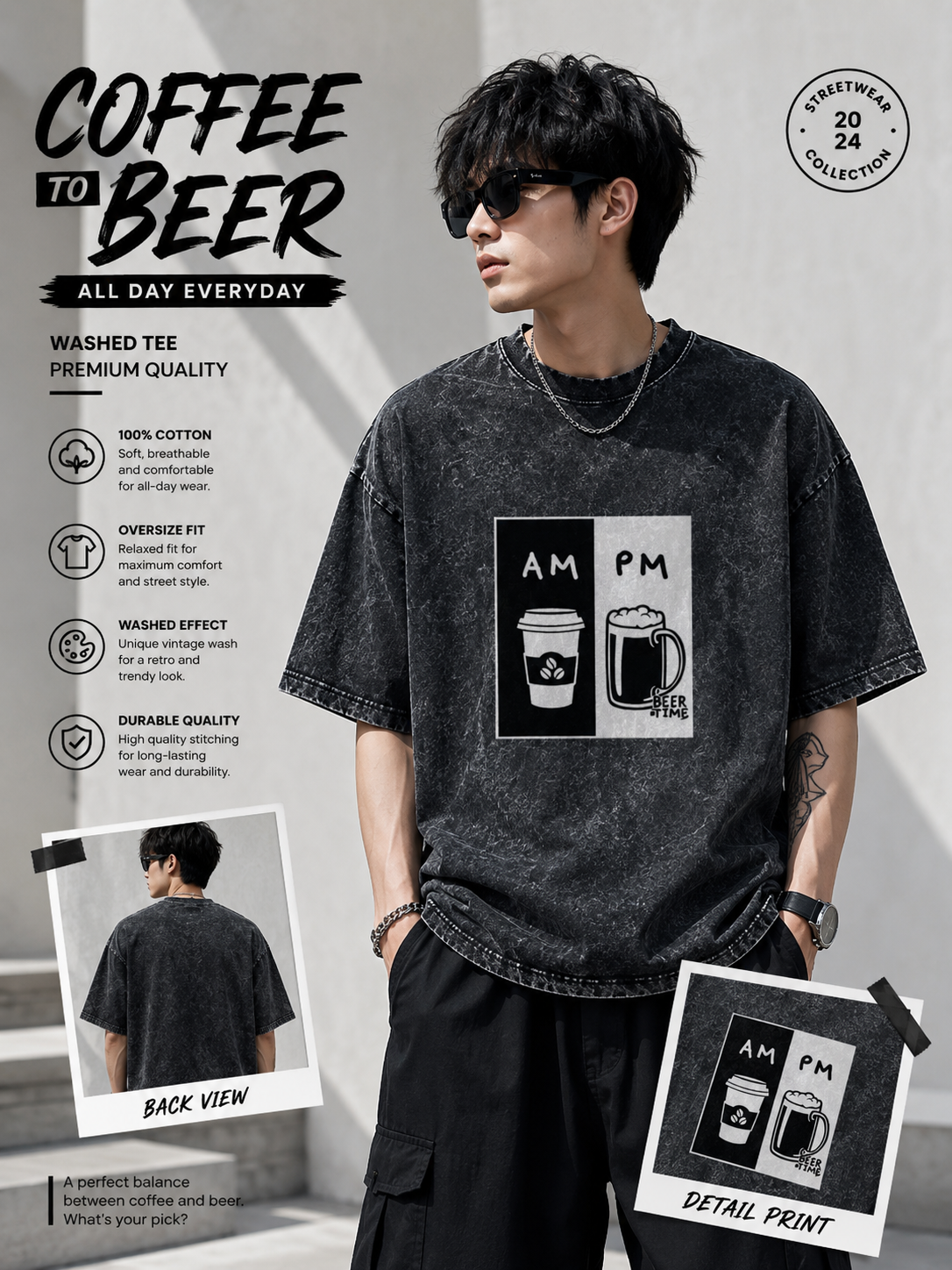 Kaos Oversize Washed to Beer