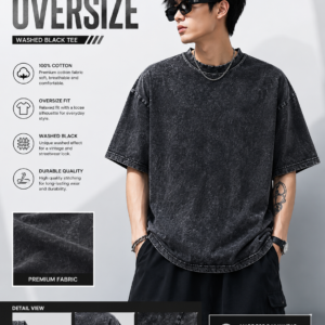 Kaos Oversize Washed Polos